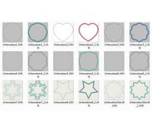 Stickserie ITH - Untersetzer Basic